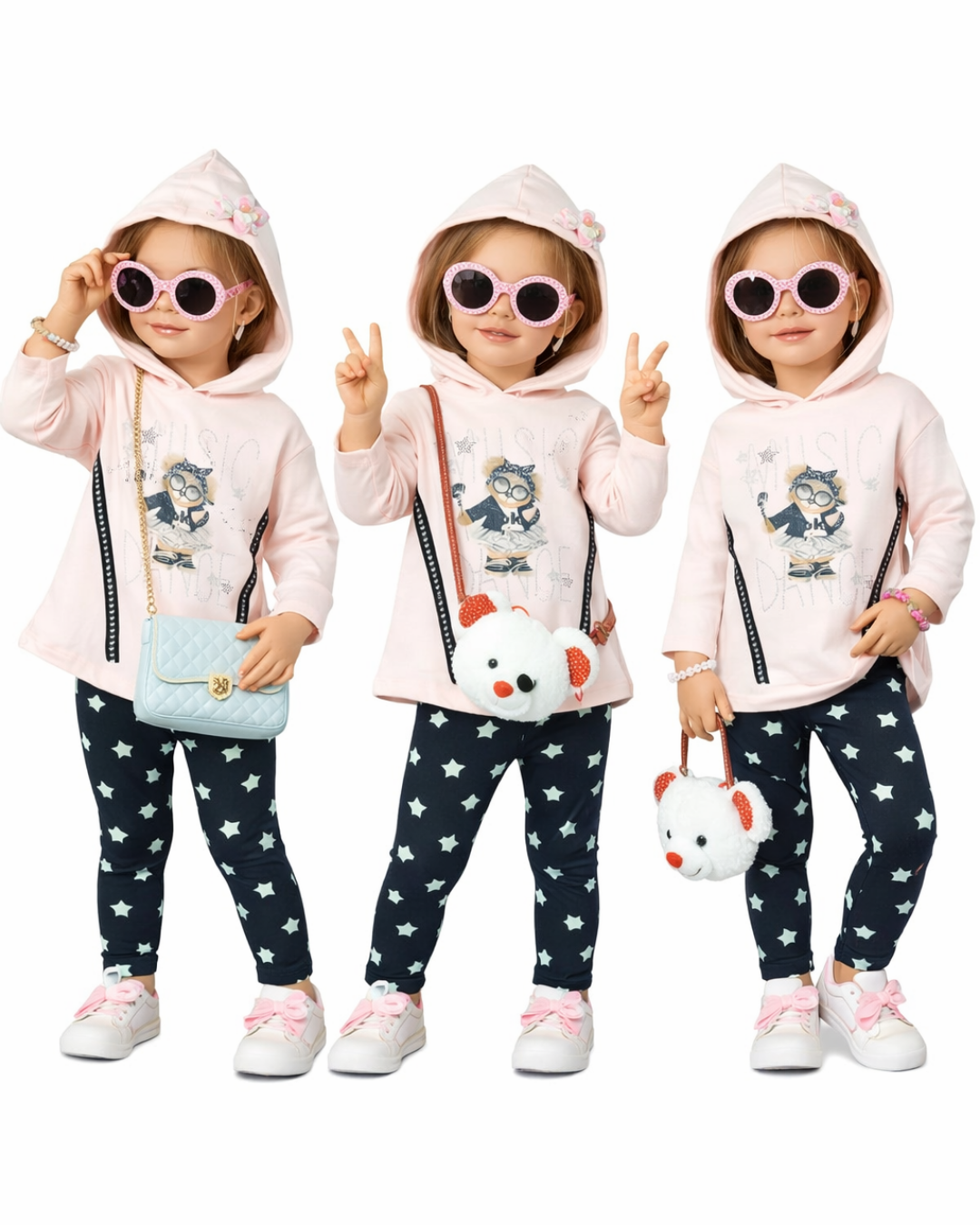 Sani Kız Bebek Spor Taytlı Takım