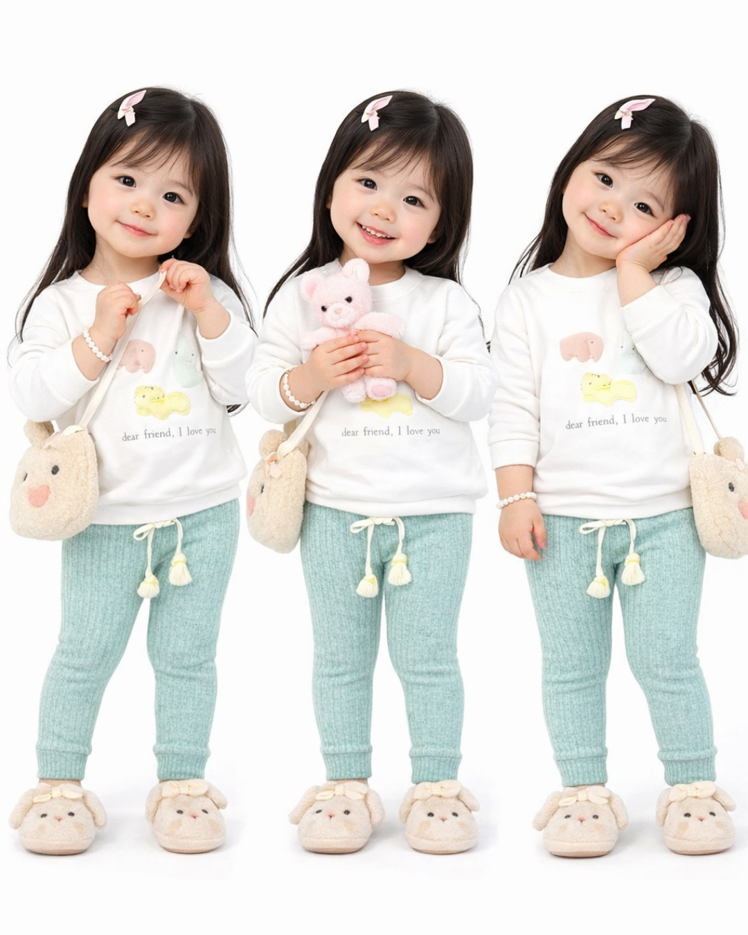 Via Kız Bebek Spor Taytlı Takım