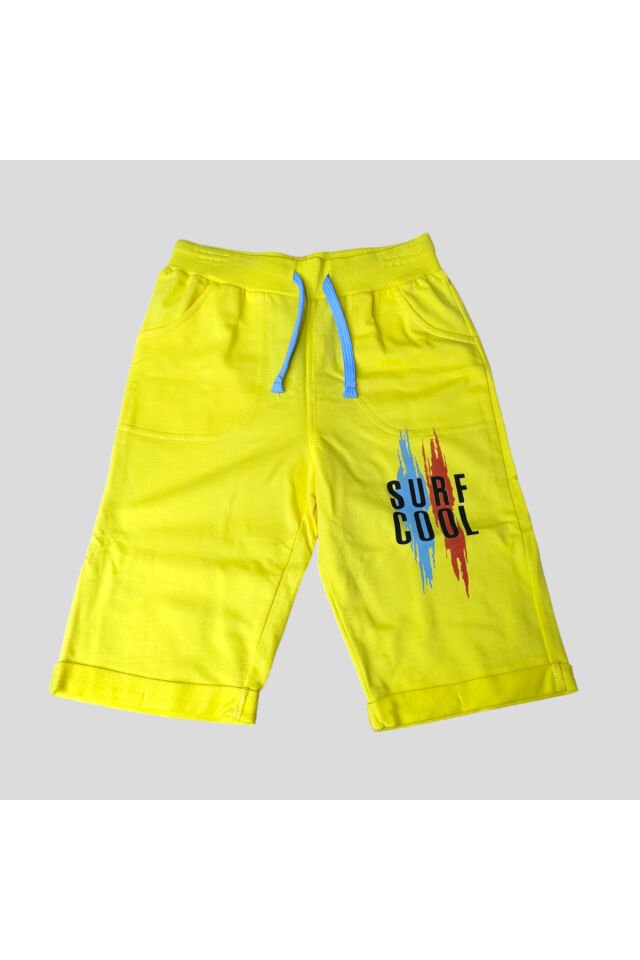 Pelops Erkek Çocuk California Surf Cool Şortlu Yazlık Takım Mavi - 9-10 Yaş
