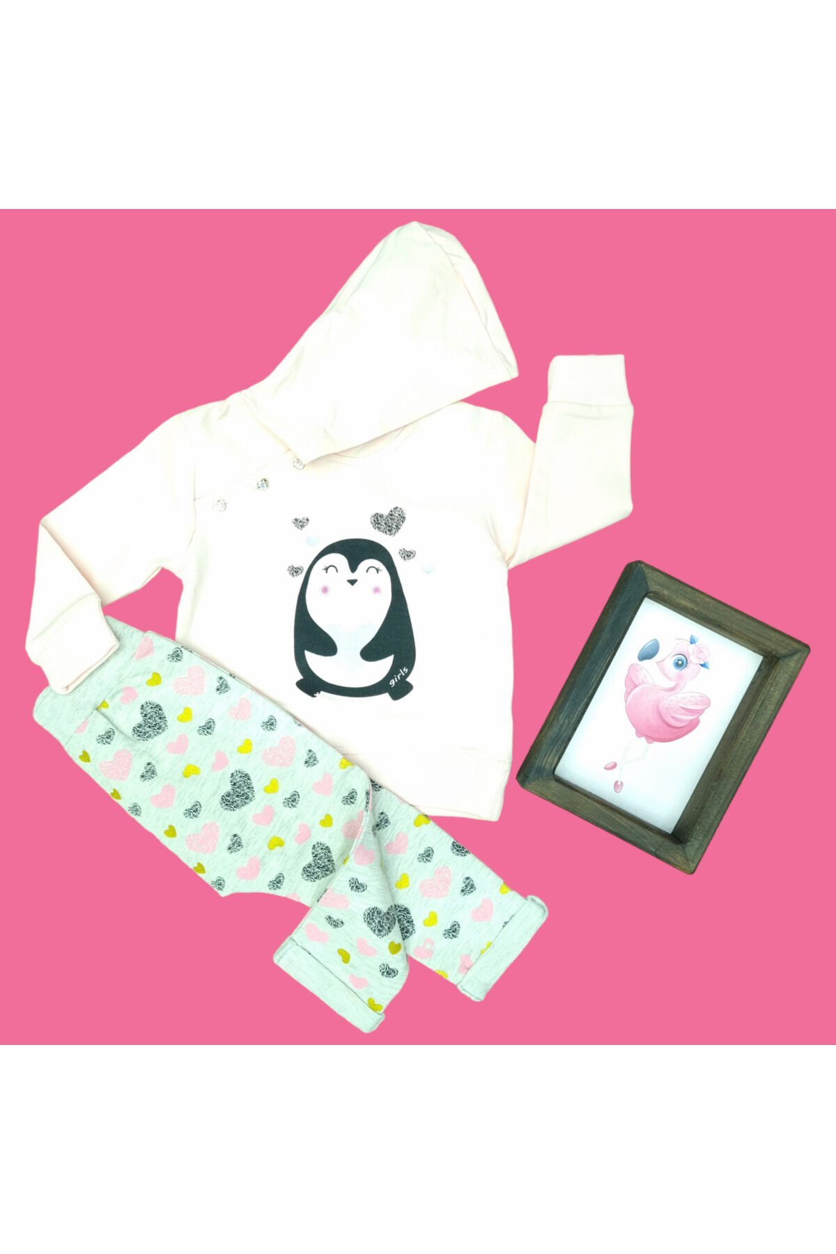 Pelops Kız Bebek Spor Eşofman Takım