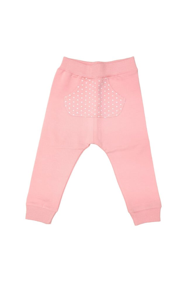 Pelops Kız Bebek Spor Eşofman Takım Pembe - 12-18 Ay