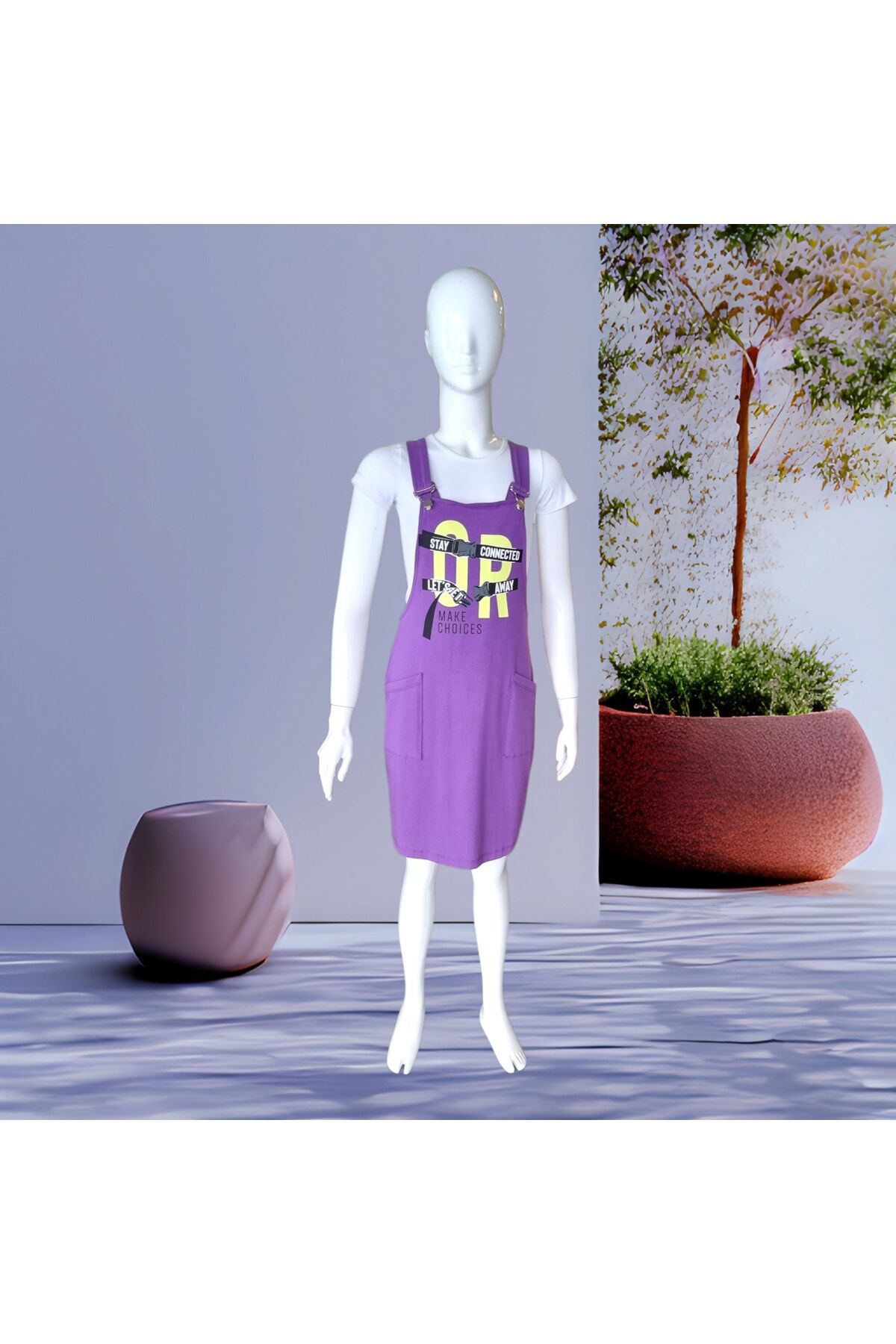 Dmb Genç Kız Askılı Elbise