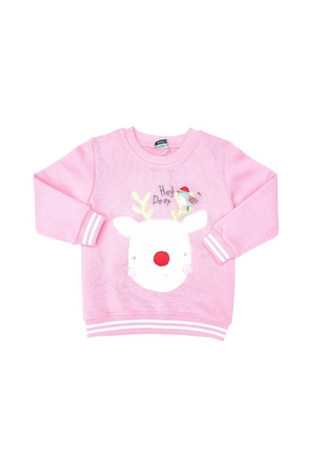 Pelops Kız Bebek Spor Eşofman Takım Pembe - 3-4 Yaş