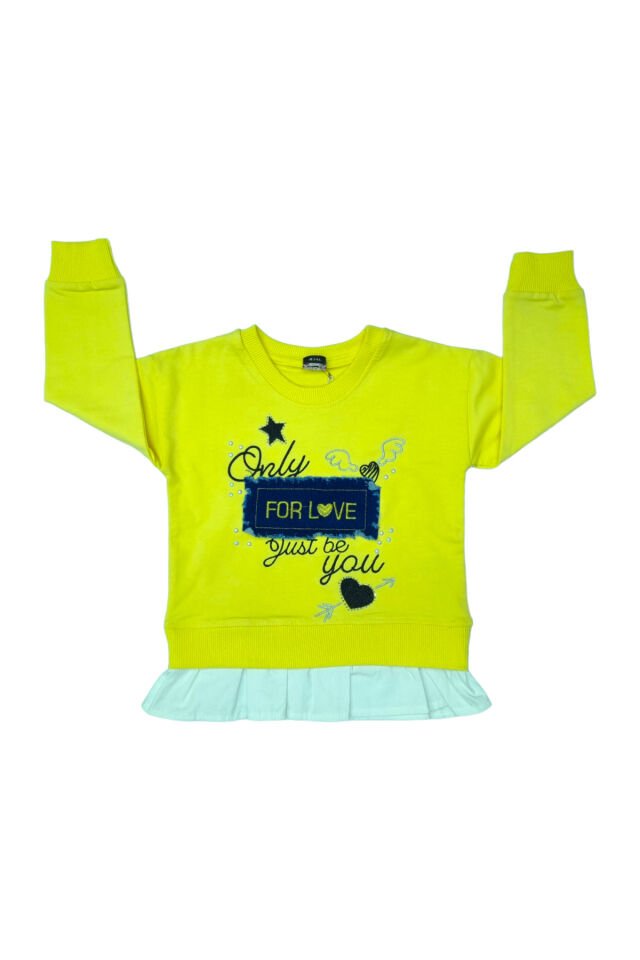 Pelops Kız Bebek Spor Taytlı Takım Sarı - 3-4 Yaş