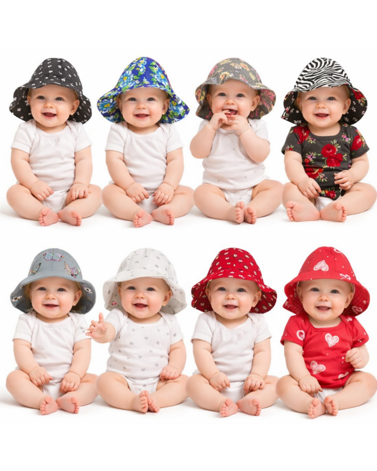 Albimina Kız Bebek Yazlık Fötr Şapka