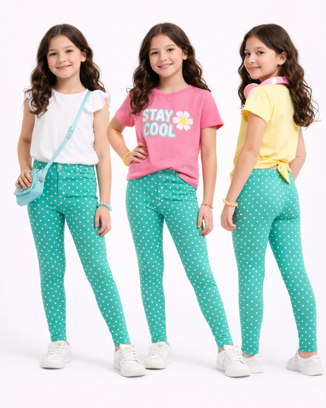 GM Kız Çocuk Puantiyeli Tayt