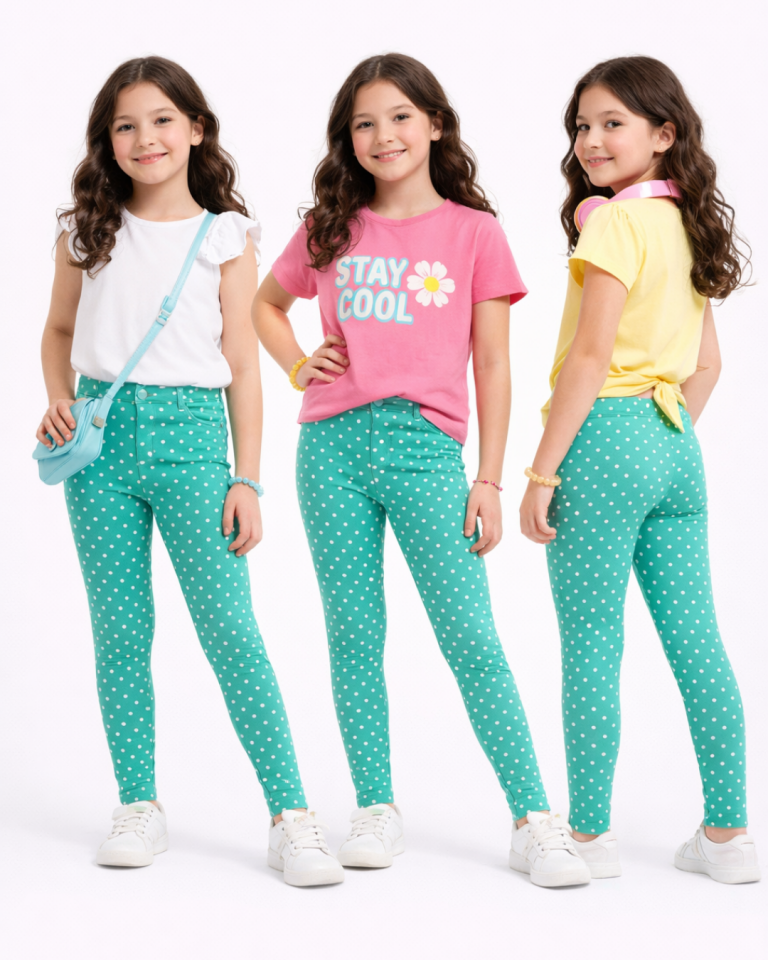 GM Kız Çocuk Puantiyeli Tayt