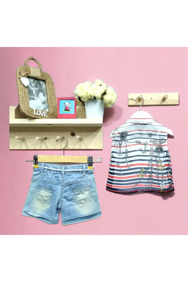 Miss Elitte Kız Bebek Şortlu Takım