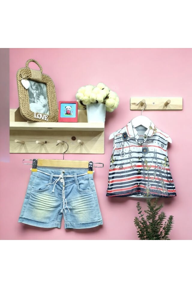 Miss Elitte Kız Bebek Şortlu Takım