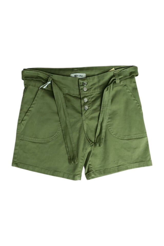 MTL Kemerli Genç Kız Gabardin Şort