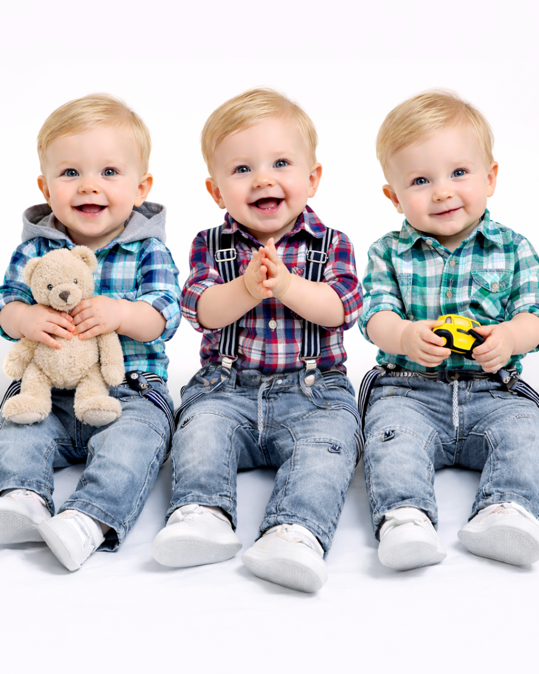 Ltd Erkek Bebek Askılı Kot Pantolon