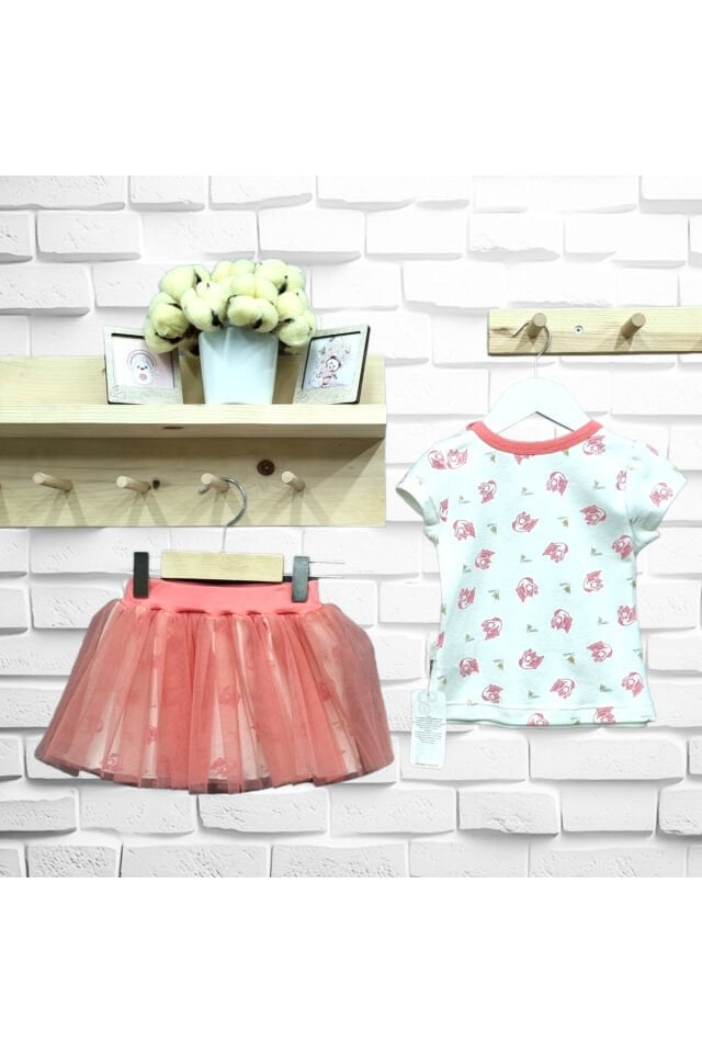 Bebetto Kız Bebek Etekli Takım