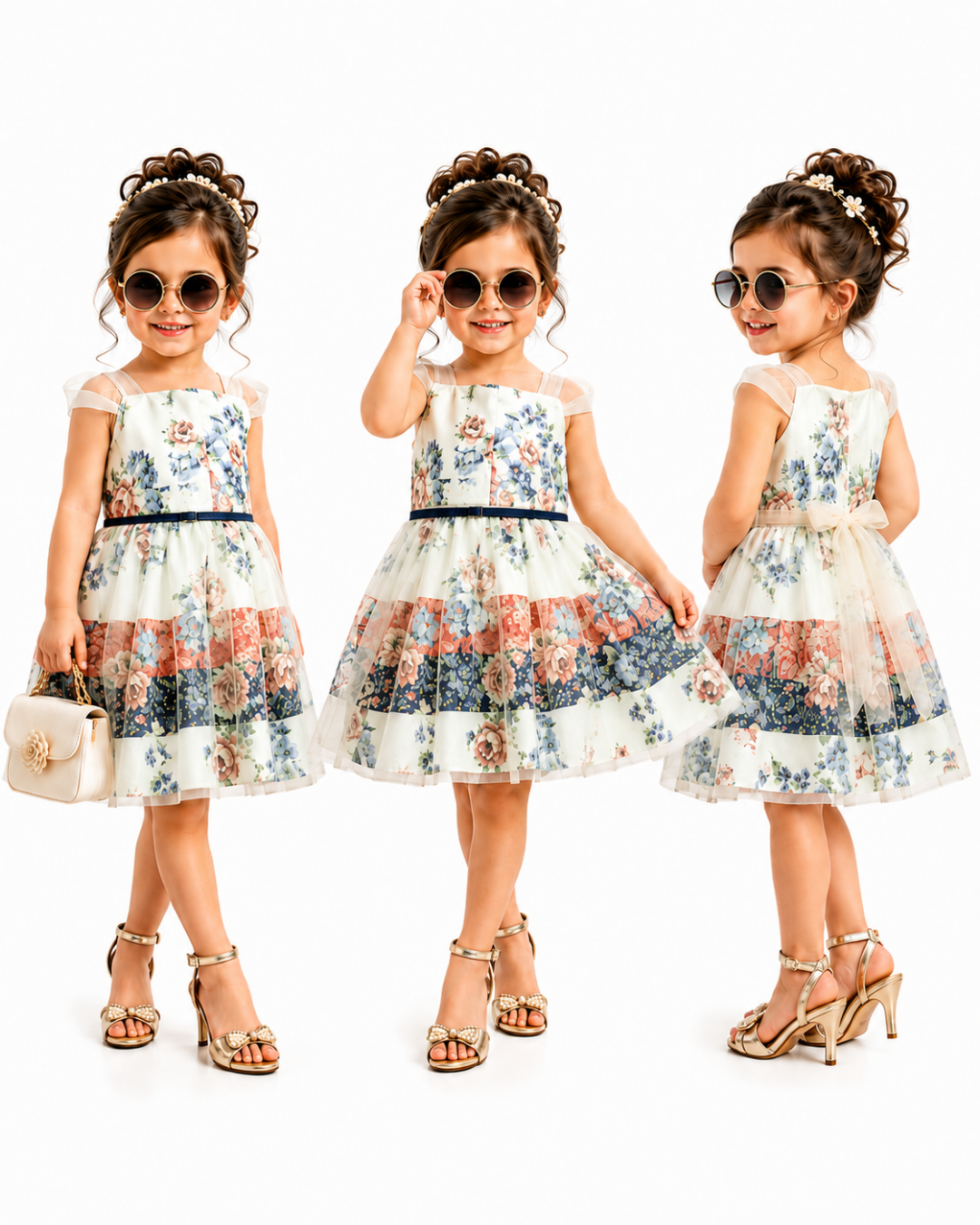 Baby Rose Kız Bebek Yazlık Abiye Elbise