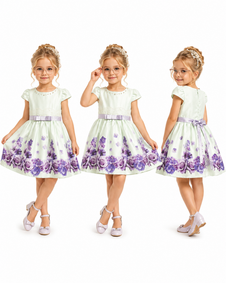 Baby Rose Kız Bebek Yazlık Abiye Elbise