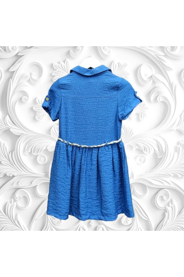 Wizzy Kız Bebek Keten Elbise