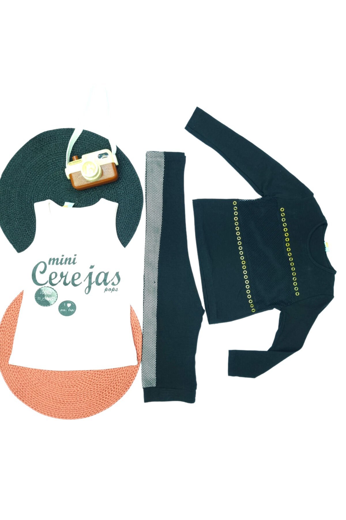 Popshops Kız Çocuk Üçlü Spor Eşofman Takım