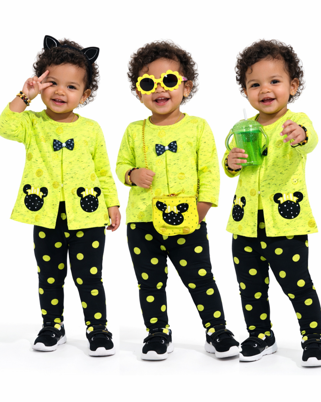 Pepelino Kız Bebek Spor Taytlı Takım