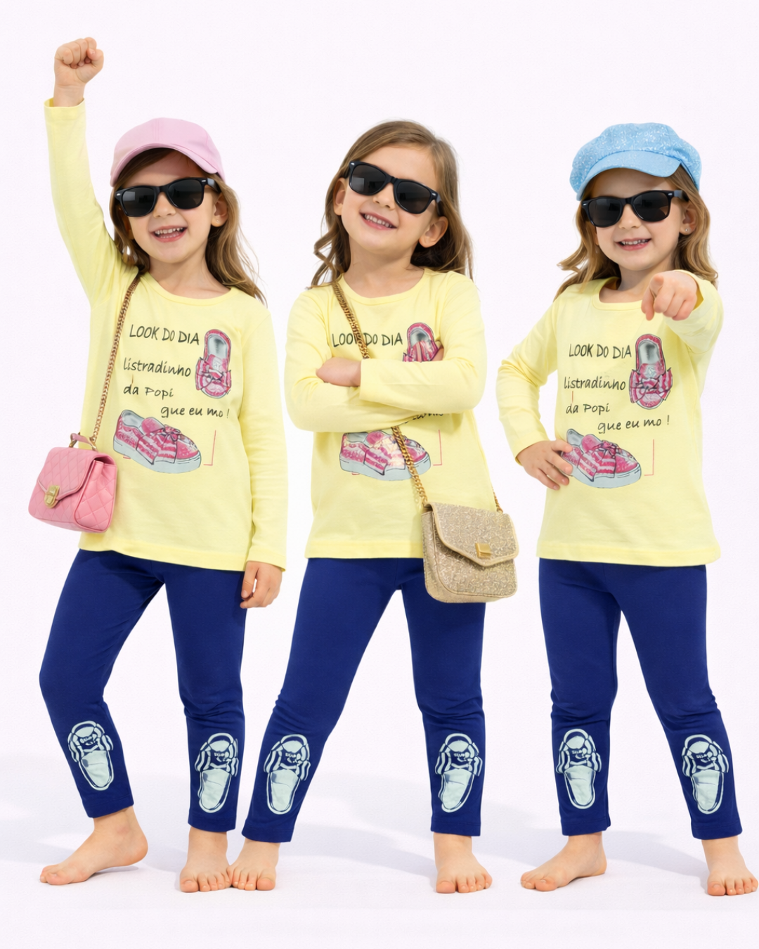 Popshops Kız Çocuk Spor Taytlı Takım