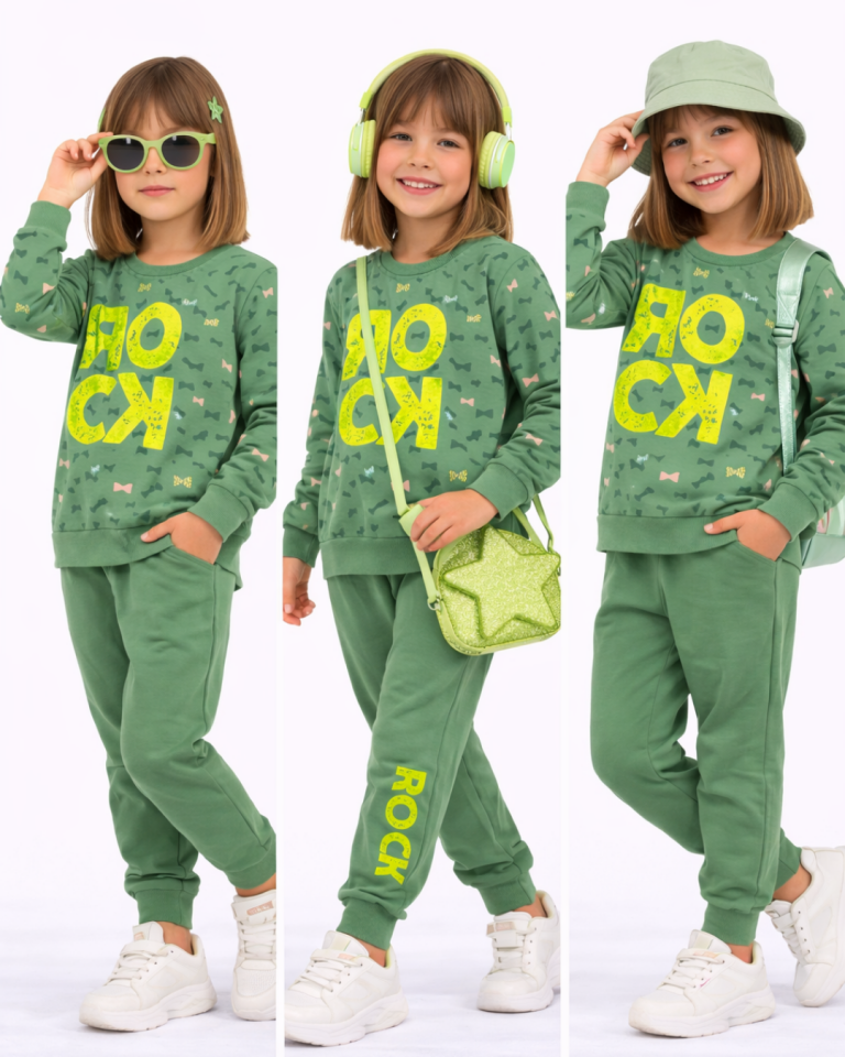 Pelops Kız Çocuk Spor Eşofman Takım