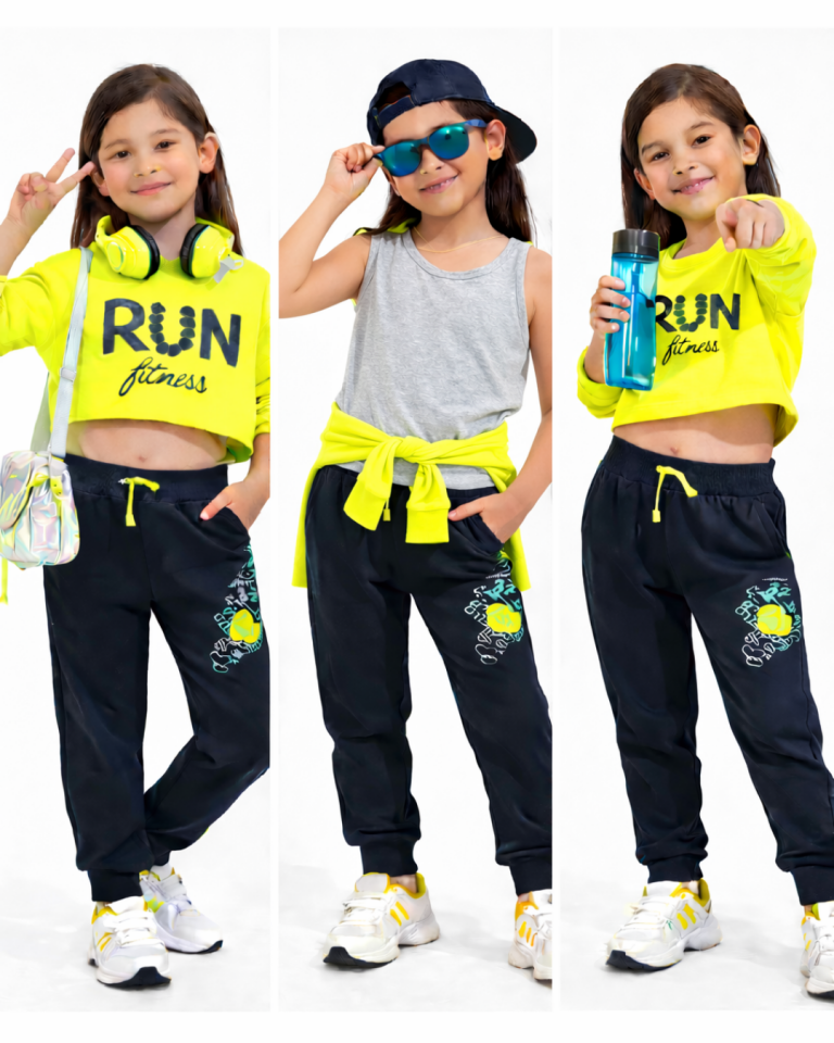 Pelops Kız Çocuk Üçlü Spor Eşofman Takım