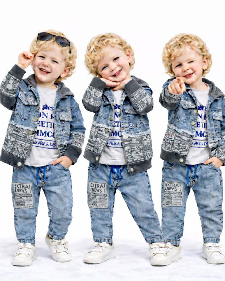 Jollypop Erkek Bebek Kot Ceketli Takım