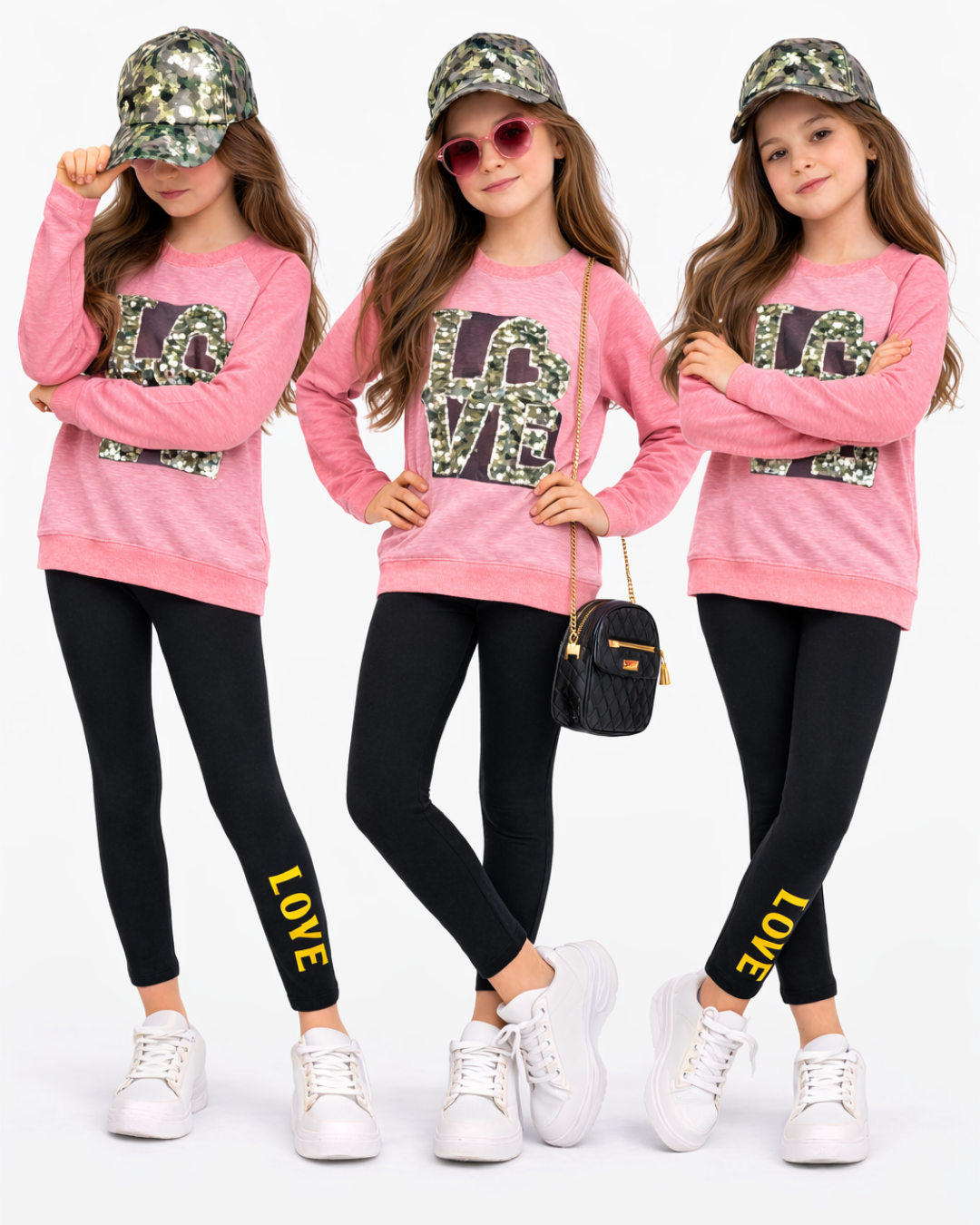 Pelops Kız Çocuk Spor Taytlı Takım