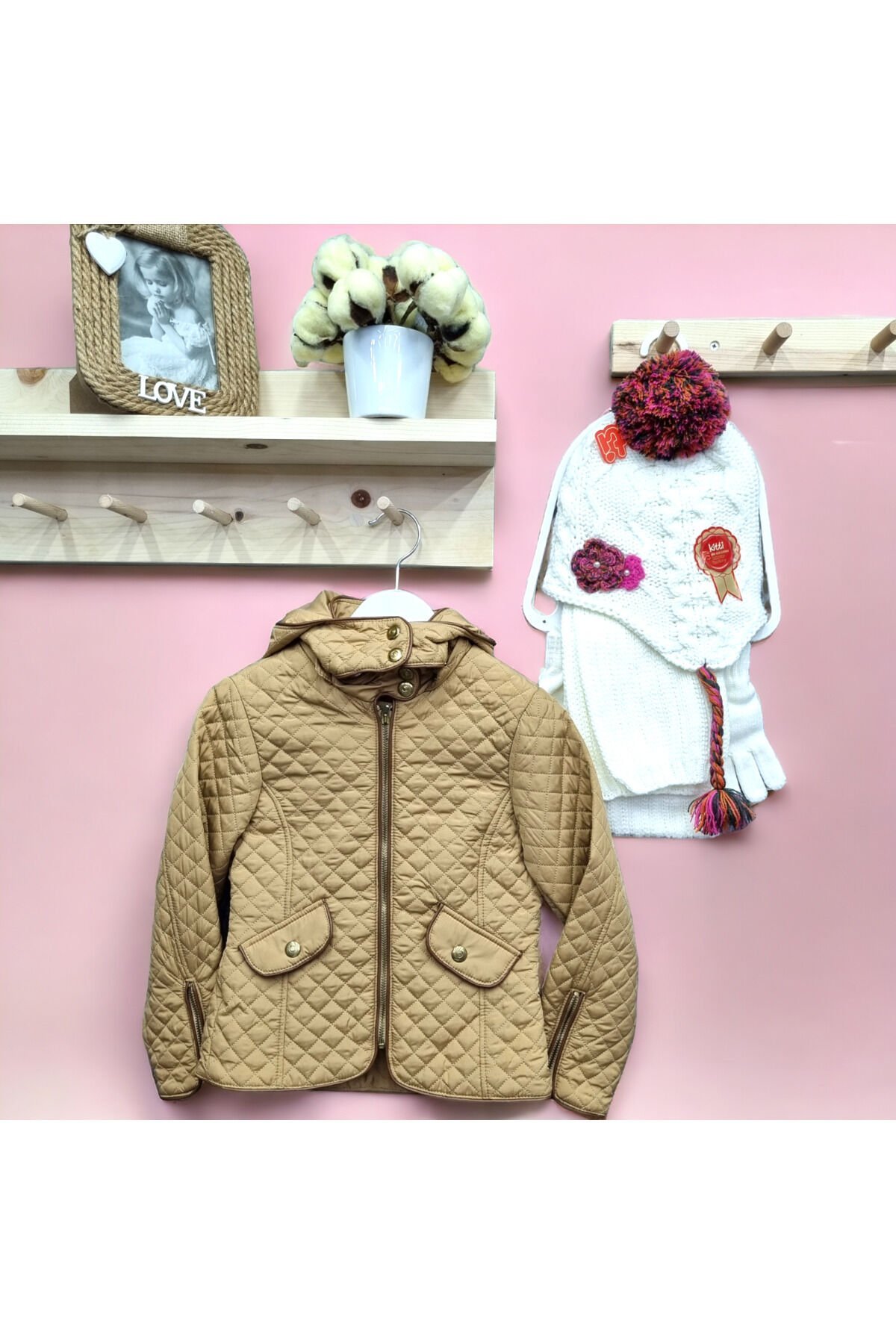 Gamzelim Kız Çocuk Kapitone Mont