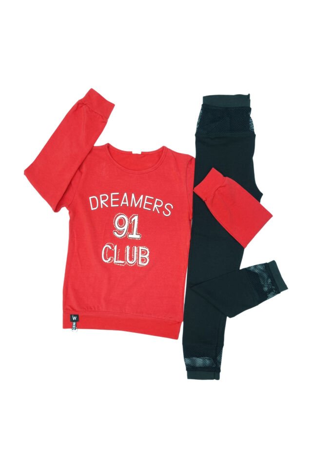 Popshops Kız Çocuk Spor Taytlı Takım
