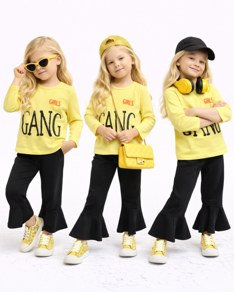 Popshops Kız Çocuk Spor Taytlı Takım