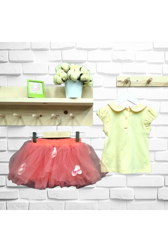 Bebetto Kız Bebek Etekli Takım