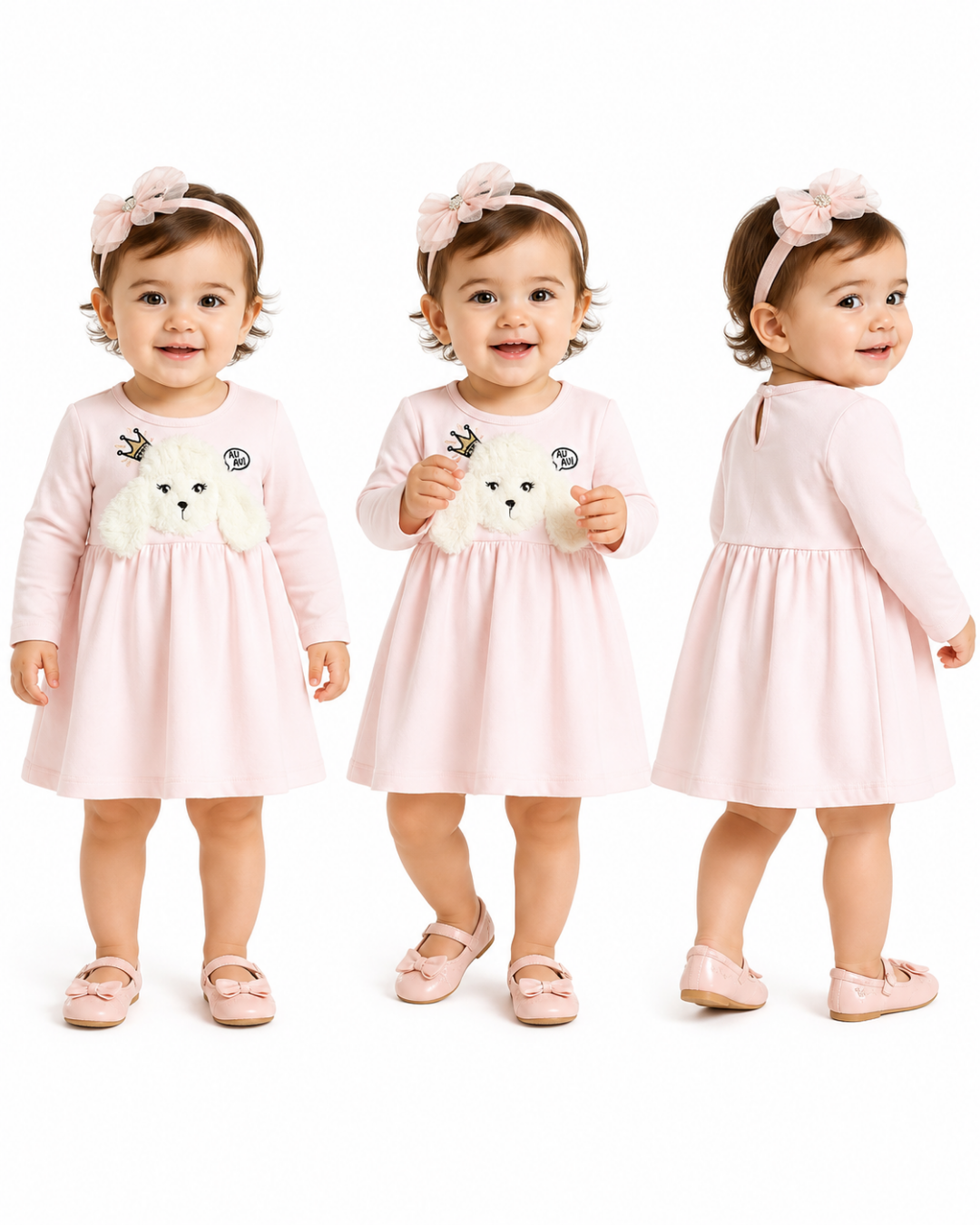 Popshops Kız Bebek Kışlık Elbise