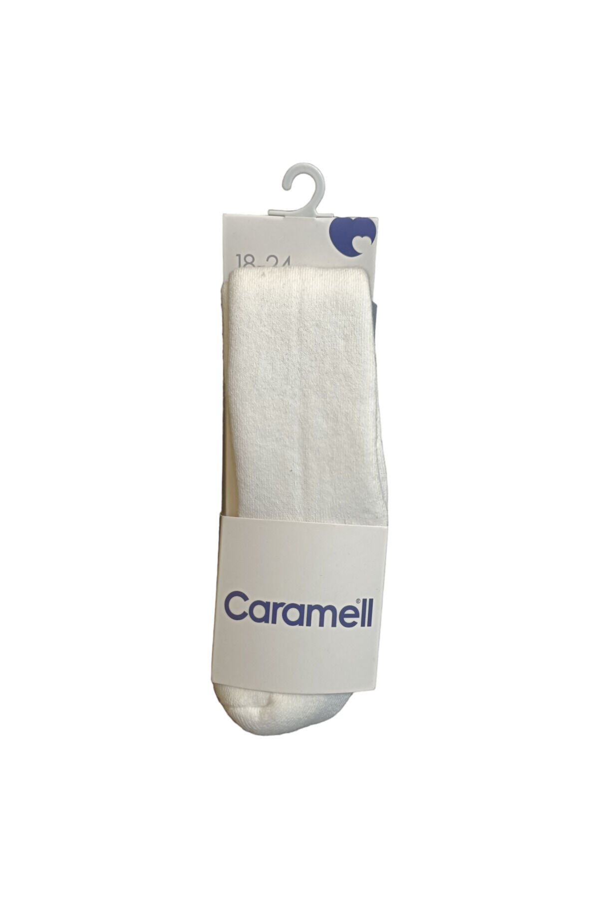 Caramell Unisex Bebek Kalın Havlu Çorap Beyaz - 12-18 Ay