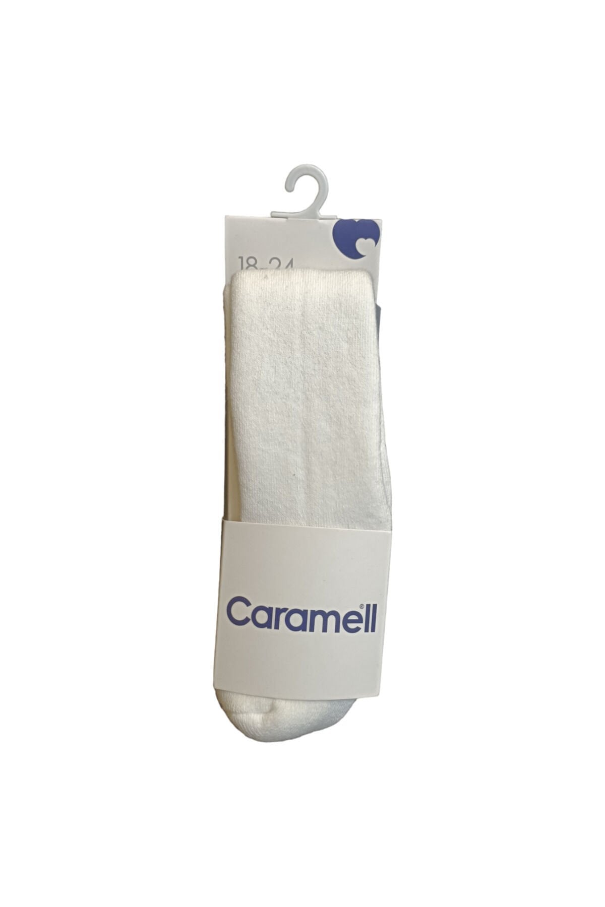 Caramell Unisex Bebek Kalın Havlu Çorap Beyaz - 18-24 Ay