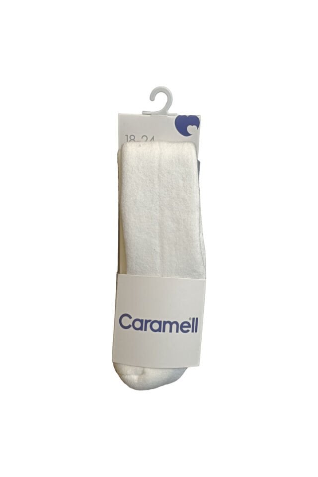 Caramell Unisex Bebek Kalın Havlu Çorap Beyaz - 18-24 Ay