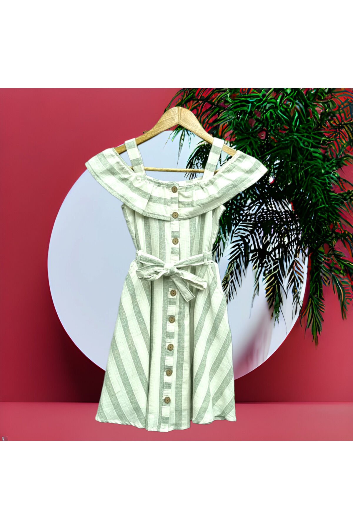 Wizzy Genç Kız Yazlık Keten Elbise