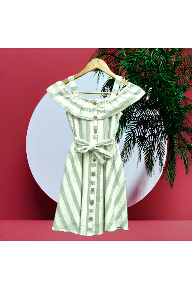 Wizzy Genç Kız Yazlık Keten Elbise