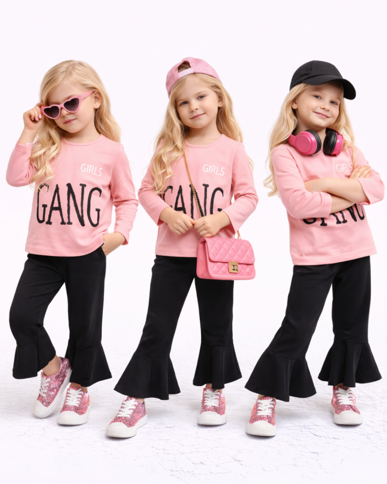 Popshops Kız Çocuk Spor Taytlı Takım