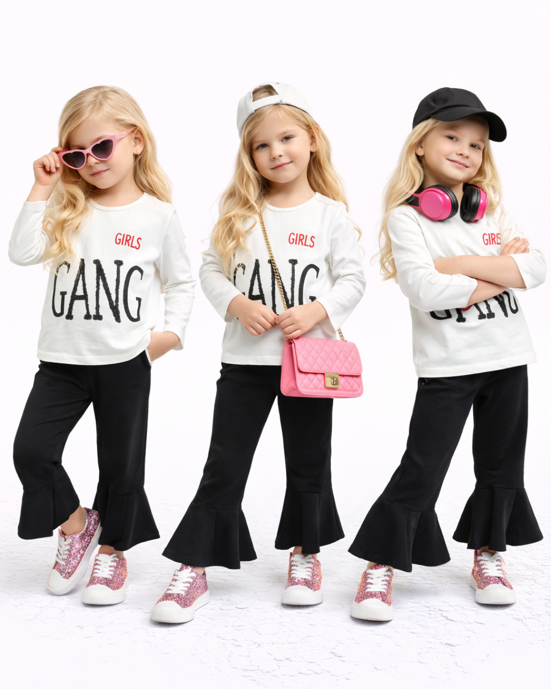 Popshops Kız Çocuk Spor Taytlı Takım