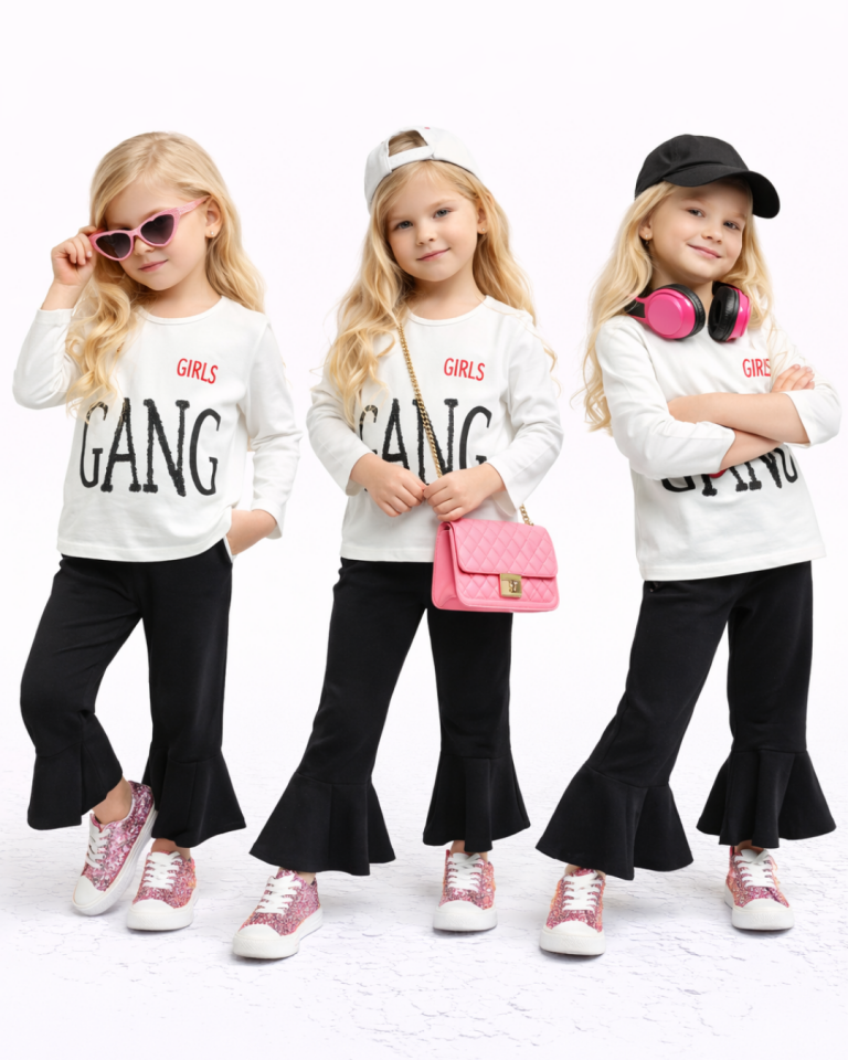 Popshops Kız Çocuk Spor Taytlı Takım