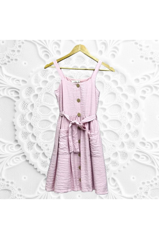 Wizzy Genç Kız Yazlık Keten Elbise