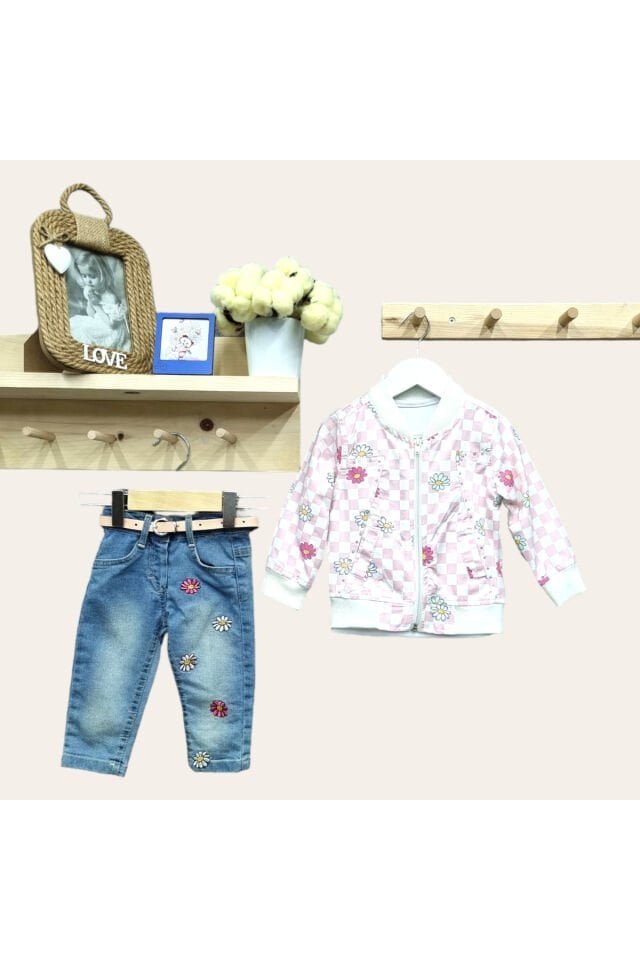 Miss Elitte Kız Bebek Ceketli Takım