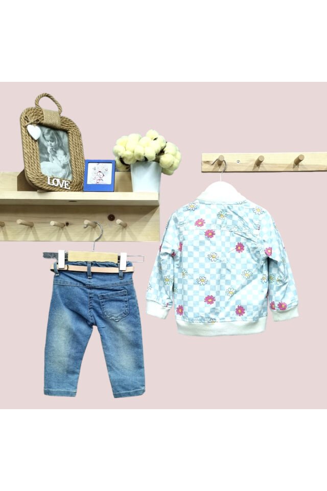 Kız Bebek Ceketli Takım