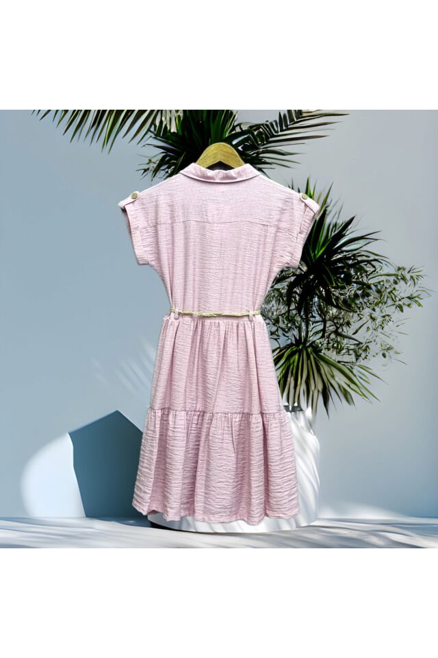 Wizzy Genç Kız Yazlık Keten Elbise