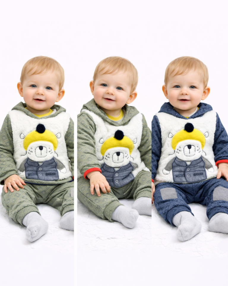 Mymio Erkek Bebek Kaykaylı Ayıcık Takım