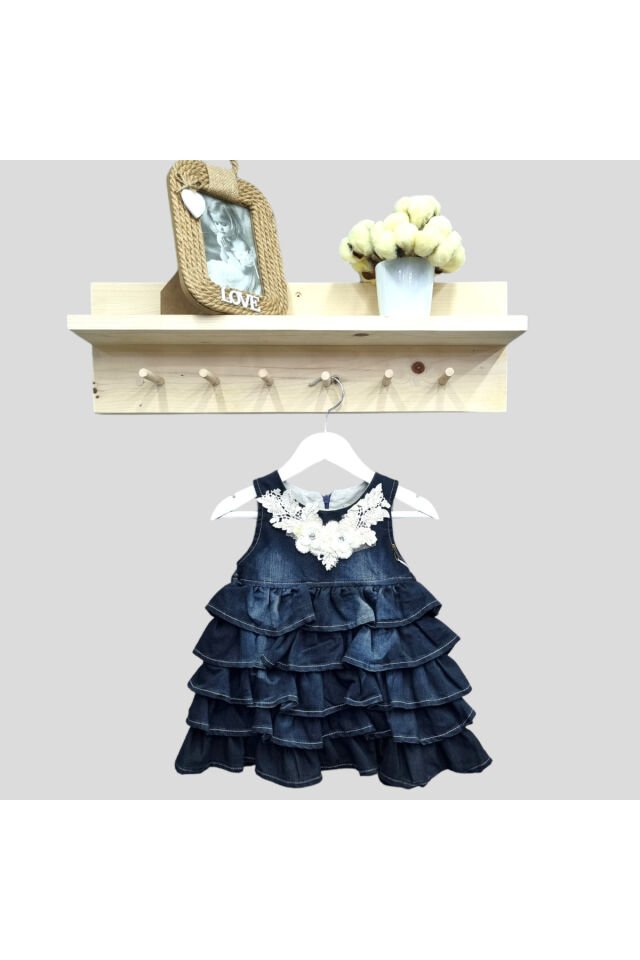 Miss Elitte Kız Bebek Bolerolu Kot Elbise