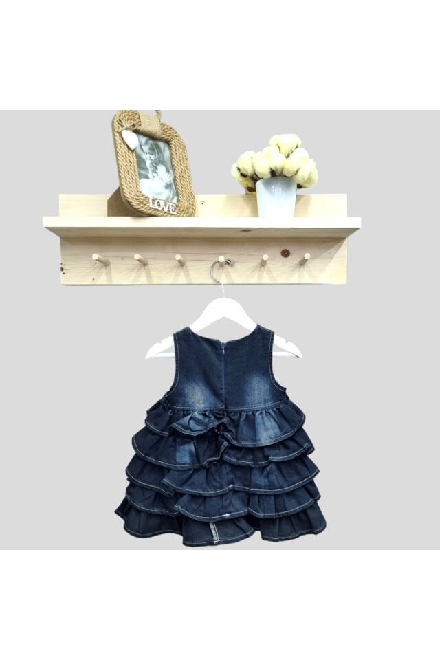 Miss Elitte Kız Bebek Bolerolu Kot Elbise