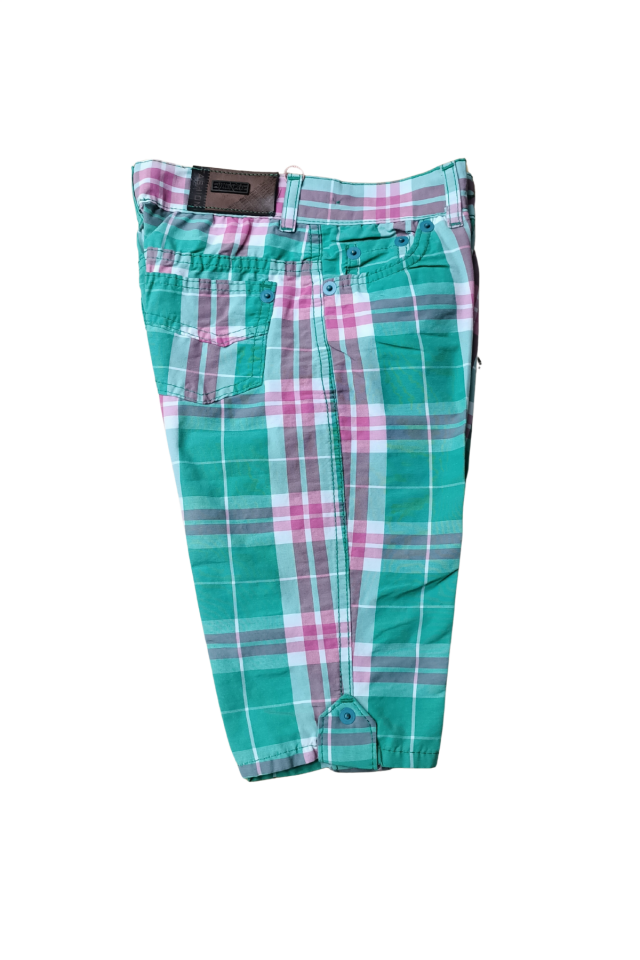 Unisex Çocuk Keten Kapri Şort