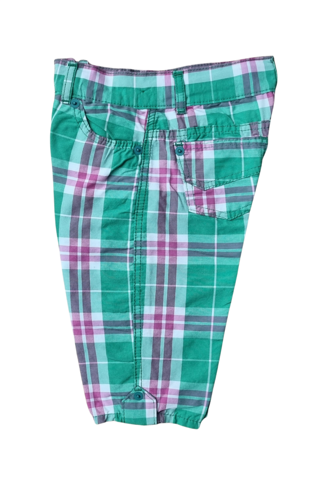 Unisex Çocuk Keten Kapri Şort