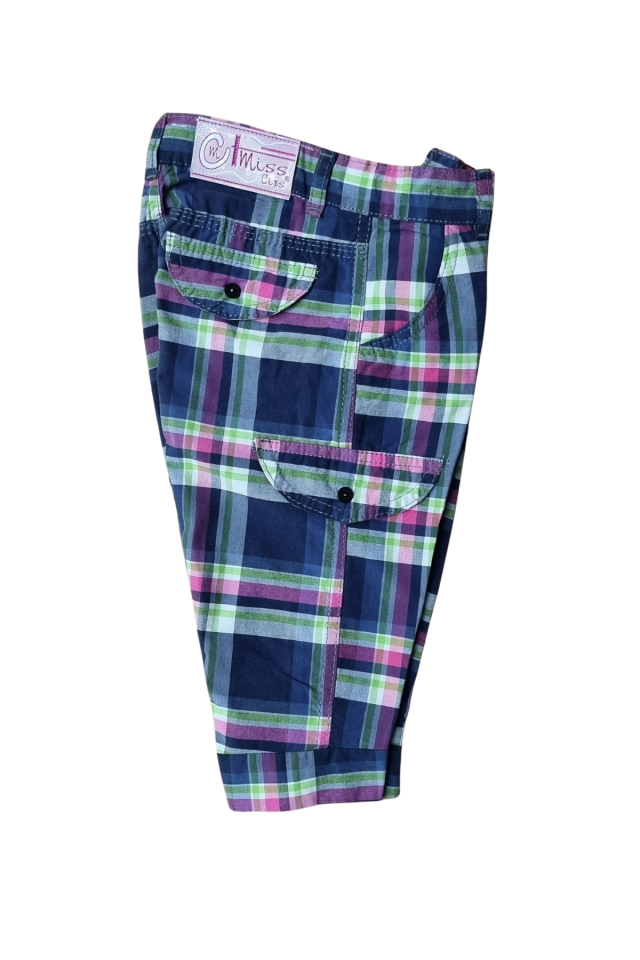 Unisex Bebek Keten Kapri Şort