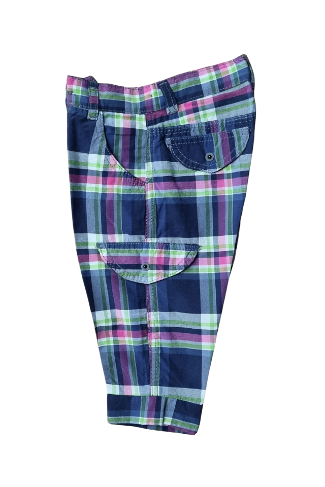 Unisex Bebek Keten Kapri Şort